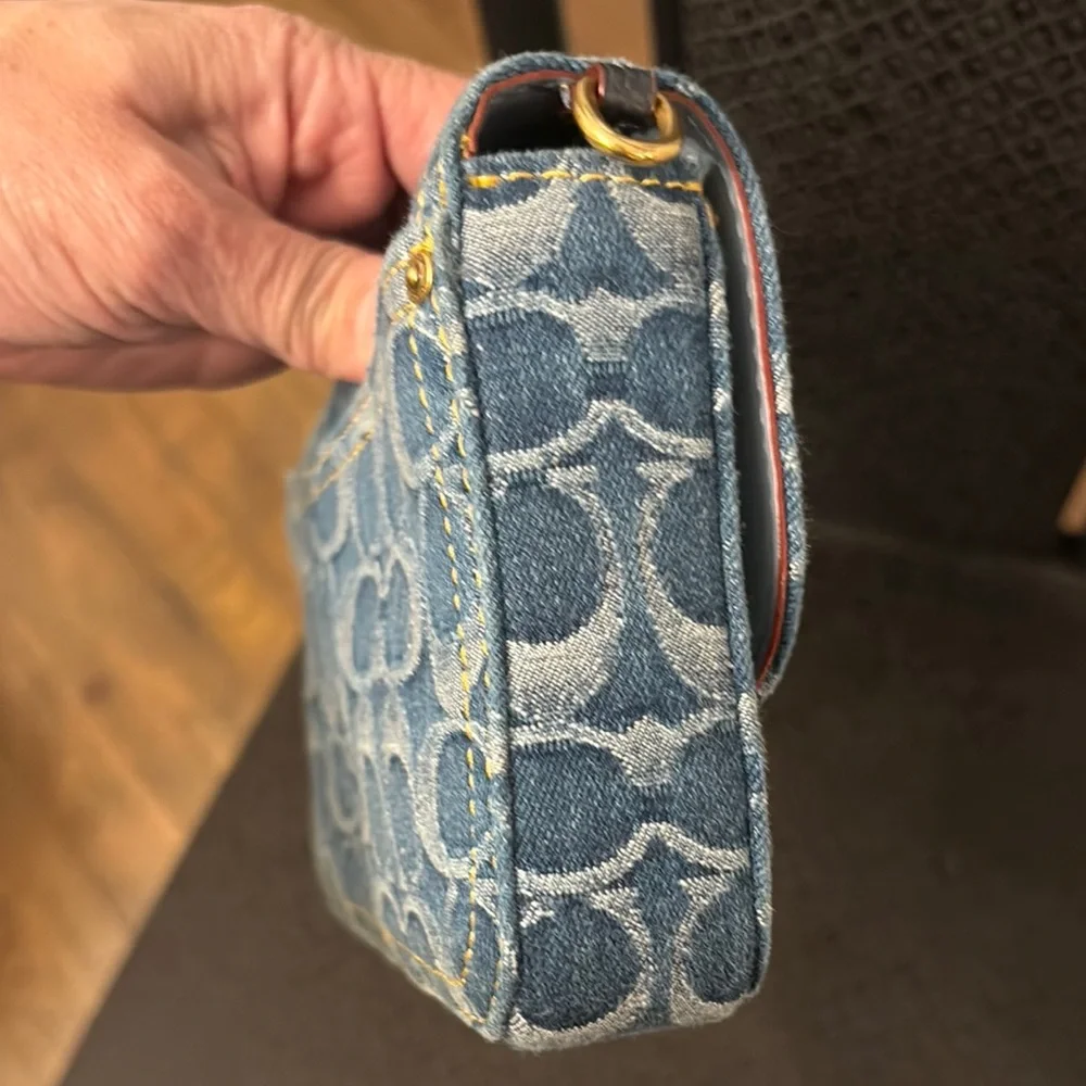 Coach Blue Signature Crossbody Bag - Picture 4 of 9